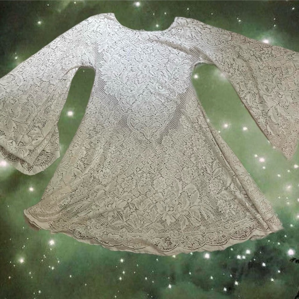 🔮 White witchy lace dress by Rusty Cuts (now Rose Cut Clothing ) 🔮 - Picture 6 of 9